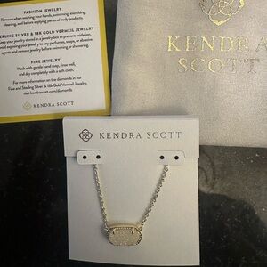 Kendra Scott Elisa Necklace in Gold Iridescent Drusy